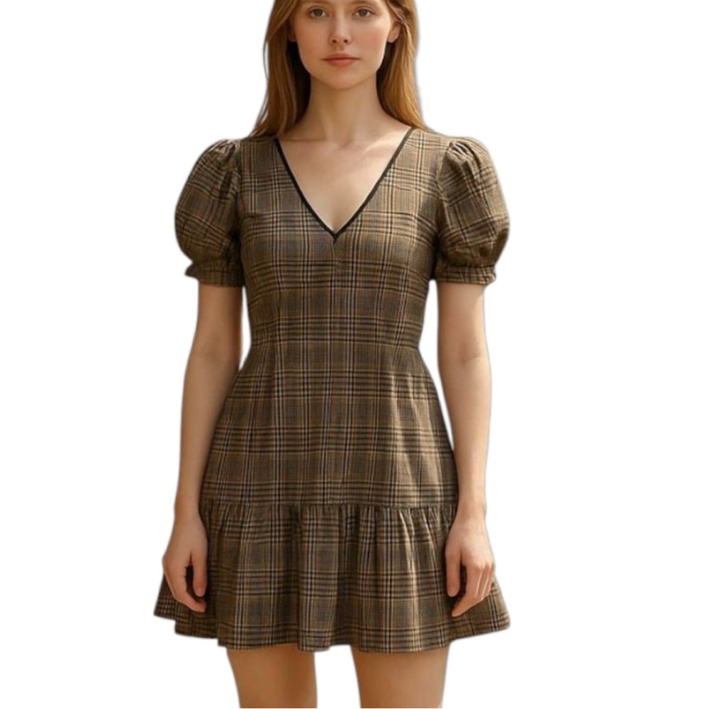 Gianni Binni Plaid Mini Dress women’s Size Small